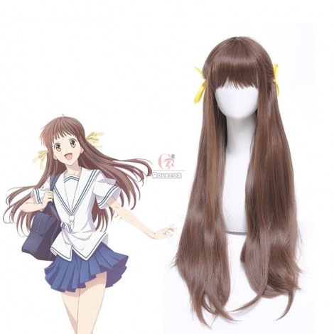 Fruits Basket HondaTooru Brown Long Cosplay Wigs