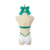 Fate/Grand Order Okita Souji Female Green Swimsuit Cosplay Costume