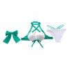 Fate/Grand Order Okita Souji Female Green Swimsuit Cosplay Costume