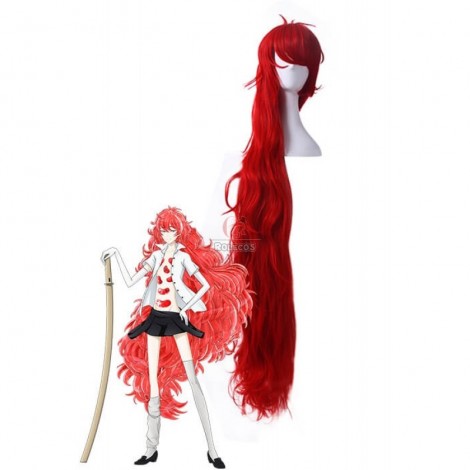 Land of the Lustrous Houseki no Kuni Padparadscha Long Red Cosplay Wigs