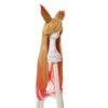 LOL the Nine-Tailed Fox Ahri Long Yellow Mixed Pink Cosplay Wigs ZY277