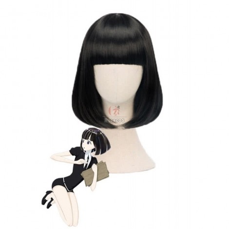 Land of the Lustrous Houseki no Kuni Obsidian Middle Black Cosplay Wigs