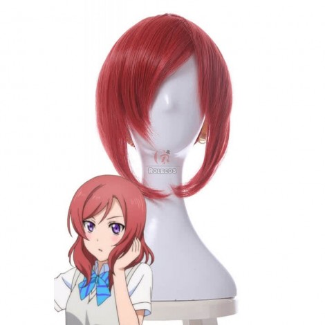 Love Live! Maki Nishikino Orange Short Cosplay Wigs