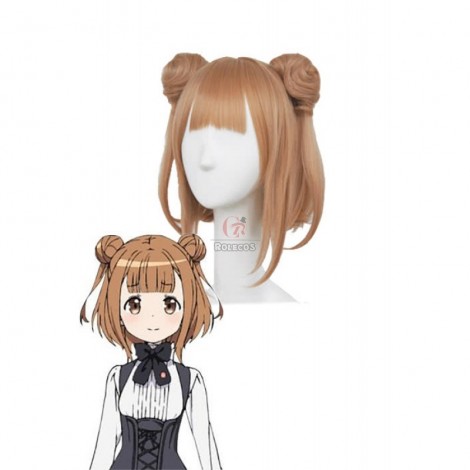 Princess Principal Beatrice Orange Brown Women Wigs