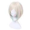 LOL Lux Light Green Synthetic Short Flaxen Mixed Green Cosplay Wigs