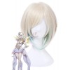 LOL Lux Light Green Synthetic Short Flaxen Mixed Green Cosplay Wigs