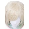 LOL Lux Light Green Synthetic Short Flaxen Mixed Green Cosplay Wigs