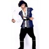 Blue Coat Black Pants Suit Pirate Of The Caribbean Cosplay Costume