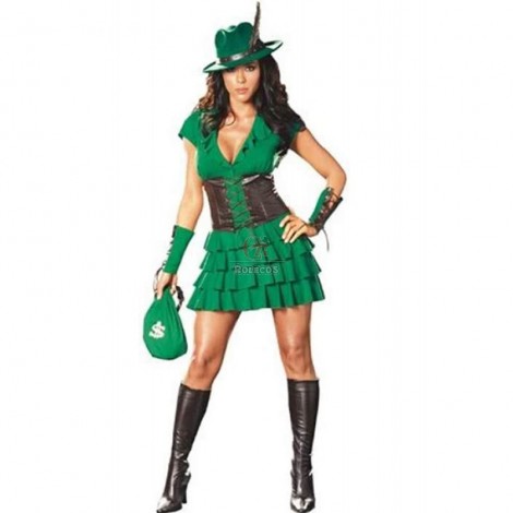 Peter Pan Fantasy Movie Robin Adult Women Sexy Dress