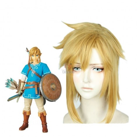 The Legend of Zelda: Breath of the Wild Link Blonde Cosplay Wigs