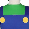 Super Mario Bros Luigi Mario Fancy Dress Party Green Plumber Costume