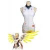 Mercy Yellow Swiming Suit Video Game Cosplay Costumes