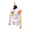 Magizine Playwatch For Game Mercy Angel Short Girl T-shirt Cosplay Costumes