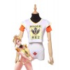 Magizine Playwatch For Game Mercy Angel Short Girl T-shirt Cosplay Costumes