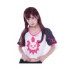 Magizine Playwatch For Game D.va and Mercy Short Girl T-shirt Cosplay Costumes