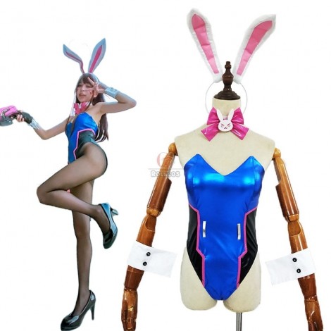 OW Game D.Va Hana Song Mercy Angel Bunny girl Cosplay Costume