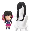 OW Academy D․Va Hana Song Black ponytail Cosplay Wigs