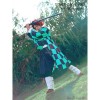 Demon Slayer / Kimetsu no Yaiba Tanjirou Kamado kimono Cosplay Costume