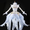 Cardcaptor Clear Card Sakura Sakura Kinomoto Ice Angel White Formal Dress Cosplay Costume