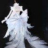 Cardcaptor Clear Card Sakura Sakura Kinomoto Ice Angel White Formal Dress Cosplay Costume