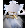 Cardcaptor Clear Card Sakura Sakura Kinomoto Ice Angel White Formal Dress Cosplay Costume