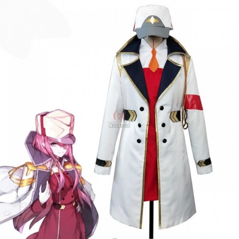 DARLING in the FRANXX Anime Cosplay Costumes 02 Zero Two Coat Uniform