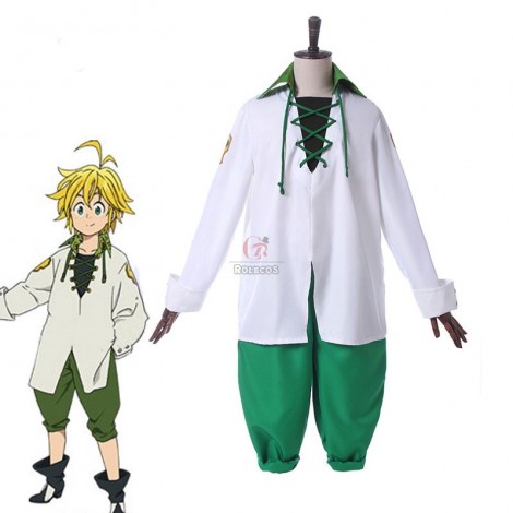 The Seven Deadly Sins Nanatsu no Taizai Meliodas Anime Cosplay Costumes