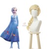 Film Elsa Blonde Ponytail Cosplay Wigs