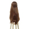 Film Anna Long Curly Brown Cosplay Wigs